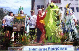 John Gray Recyclers in Pirates' Week Float Parade October 2000