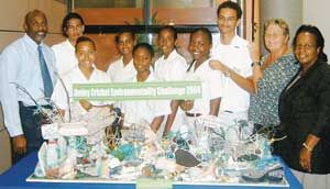 Our Env Project showcased at Cayman National Bank