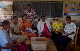  In the staffroom at Levuka Public School