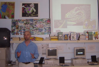  Dr Mat Cottam giving his Powerpoint Presentation