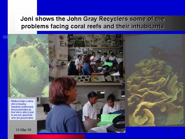  Joni shows us the problems our coral reefs face