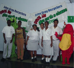 John Gray Recyclers with Ms Shannon McKenzie DOEH